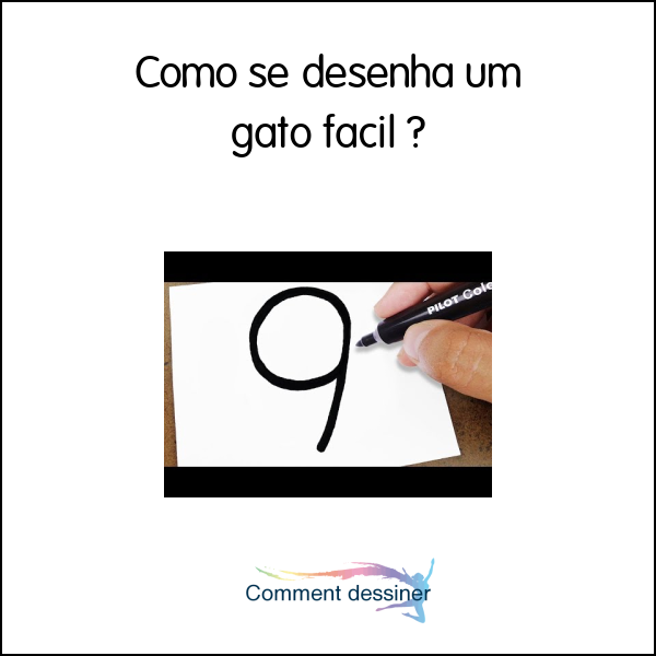 Como se desenha um gato fácil